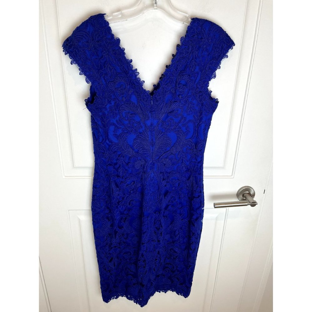 Tadashi Shoji Royal Blue Lace Midi Dress - Picture 6 of 12
